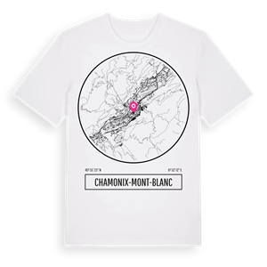 Chamonix-Mont-Blanc t-shirt – ekologisk bomull t-shirt från Pinshirt