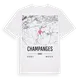 Champanges karta t-shirt