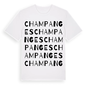 Champanges ordlek t-shirt – ekologisk bomull t-shirt från Pinshirt