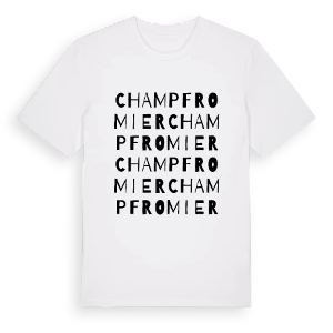 Champfromier ordlek t-shirt – ekologisk bomull t-shirt från Pinshirt