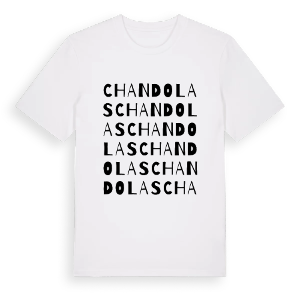 Chandolas ordlek t-shirt – ekologisk bomull t-shirt från Pinshirt