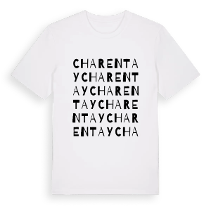 Charentay ordlek t-shirt – ekologisk bomull t-shirt från Pinshirt