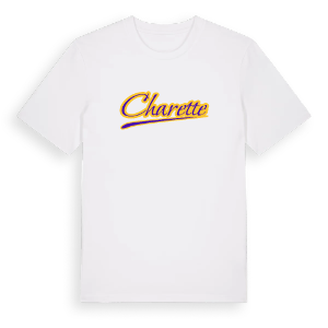 Charette baseball t-shirt – ekologisk bomull t-shirt från Pinshirt