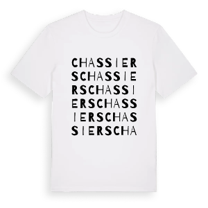 Chassiers ordlek t-shirt – ekologisk bomull t-shirt från Pinshirt