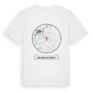 Châteauneuf-de-Bordette t-shirt – ekologisk bomull t-shirt från Pinshirt