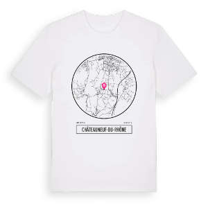 Châteauneuf-du-Rhône t-shirt – ekologisk bomull t-shirt från Pinshirt