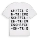 Châtel-en-Trièves ordlek t-shirt