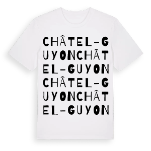 Châtel-Guyon ordlek t-shirt – ekologisk bomull t-shirt från Pinshirt