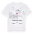 Châtillon-sur-Cluses karta t-shirt
