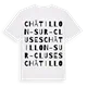 Châtillon-sur-Cluses ordlek t-shirt