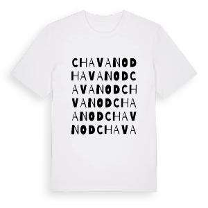 Chavanod ordlek t-shirt – ekologisk bomull t-shirt från Pinshirt