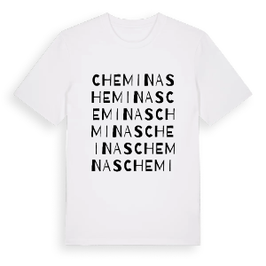 Cheminas ordlek t-shirt – ekologisk bomull t-shirt från Pinshirt