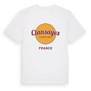 Clansayes cirkel t-shirt – ekologisk bomull t-shirt från Pinshirt