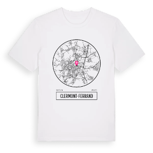 Clermont-Ferrand t-shirt – ekologisk bomull t-shirt från Pinshirt
