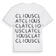 Cliousclat ordlek t-shirt