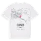 Cluses karta t-shirt