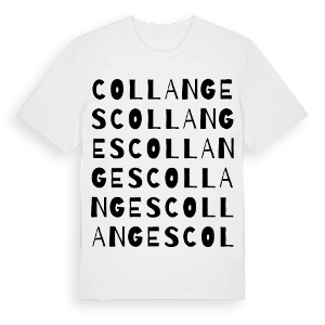 Collanges ordlek t-shirt – ekologisk bomull t-shirt från Pinshirt