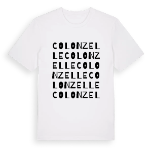 Colonzelle ordlek t-shirt – ekologisk bomull t-shirt från Pinshirt