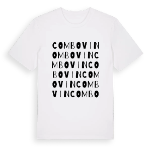 Combovin ordlek t-shirt – ekologisk bomull t-shirt från Pinshirt