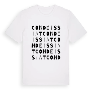 Condeissiat ordlek t-shirt – ekologisk bomull t-shirt från Pinshirt
