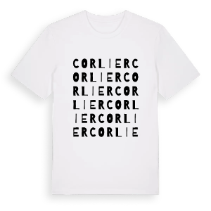 Corlier ordlek t-shirt – ekologisk bomull t-shirt från Pinshirt
