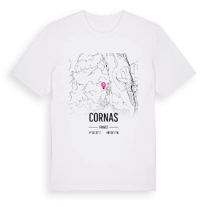 Cornas karta t-shirt – ekologisk bomull t-shirt från Pinshirt