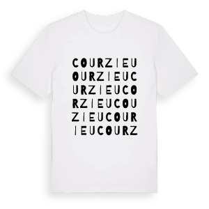 Courzieu ordlek t-shirt – ekologisk bomull t-shirt från Pinshirt