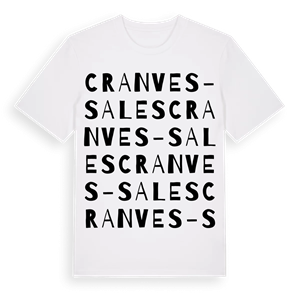 Cranves-Sales ordlek t-shirt – ekologisk bomull t-shirt från Pinshirt