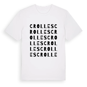 Crolles ordlek t-shirt – ekologisk bomull t-shirt från Pinshirt