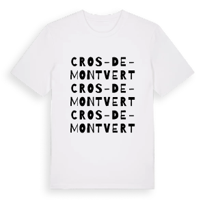 Cros-de-Montvert ordlek t-shirt – ekologisk bomull t-shirt från Pinshirt