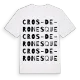 Cros-de-Ronesque ordlek t-shirt