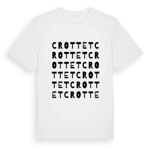 Crottet ordlek t-shirt – ekologisk bomull t-shirt från Pinshirt