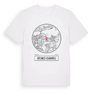 Décines-Charpieu t-shirt – ekologisk bomull t-shirt från Pinshirt