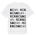 Deux-Verges ordlek t-shirt