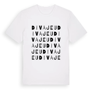 Divajeu ordlek t-shirt – ekologisk bomull t-shirt från Pinshirt