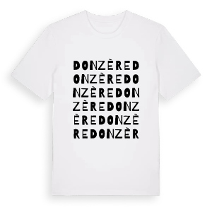Donzère ordlek t-shirt – ekologisk bomull t-shirt från Pinshirt