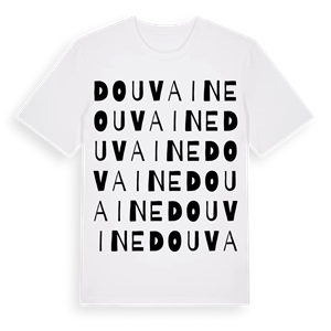 Douvaine ordlek t-shirt – ekologisk bomull t-shirt från Pinshirt
