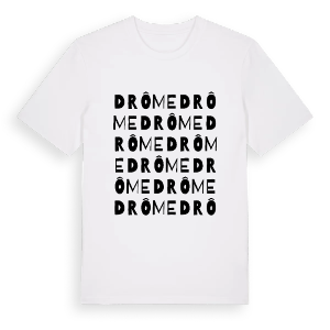Drôme ordlek t-shirt – ekologisk bomull t-shirt från Pinshirt