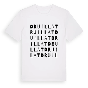 Druillat ordlek t-shirt – ekologisk bomull t-shirt från Pinshirt