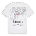 Échirolles karta t-shirt