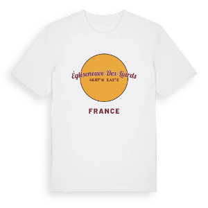Égliseneuve-des-Liards cirkel t-shirt – ekologisk bomull t-shirt från Pinshirt
