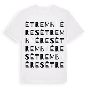 Étrembières ordlek t-shirt – ekologisk bomull t-shirt från Pinshirt