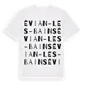 Évian-les-Bains ordlek t-shirt