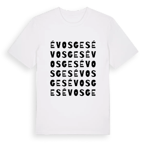 Évosges ordlek t-shirt – ekologisk bomull t-shirt från Pinshirt