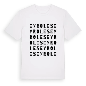 Eyroles ordlek t-shirt – ekologisk bomull t-shirt från Pinshirt