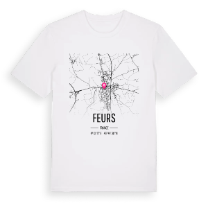 Feurs karta t-shirt – ekologisk bomull t-shirt från Pinshirt