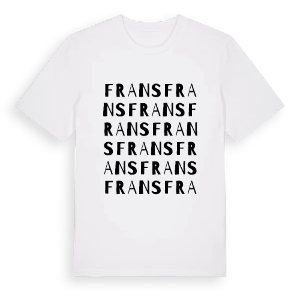 Frans ordlek t-shirt – ekologisk bomull t-shirt från Pinshirt