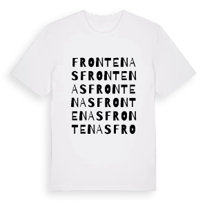 Frontenas ordlek t-shirt – ekologisk bomull t-shirt från Pinshirt