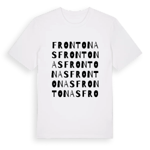 Frontonas ordlek t-shirt – ekologisk bomull t-shirt från Pinshirt