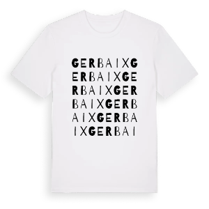 Gerbaix ordlek t-shirt – ekologisk bomull t-shirt från Pinshirt